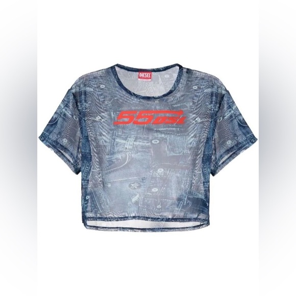 Diesel Tops - Diesel mesh cropped top